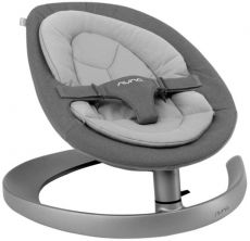 Шезлонг-гойдалка Nuna Leaf Curv Granite для дитини від народження до 60кг, тканина Oeko-Tex®